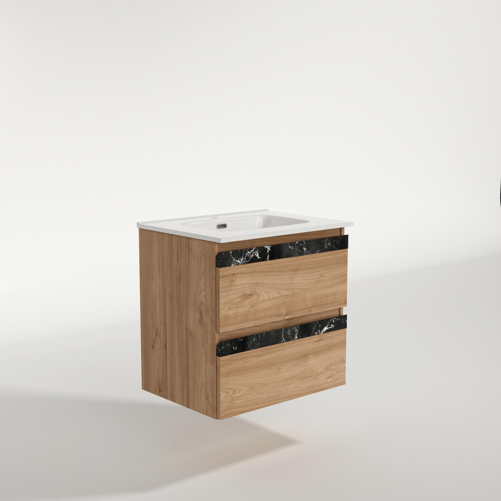 Mueble de baño kioto imitación nogal 60x45 cm
