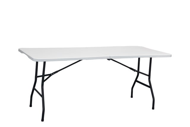 Mesa de catering  de acero Prime blanco de 70x74x180 cm