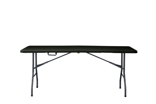 Mesa de catering de acero Basic negro de 74x74x180 cm