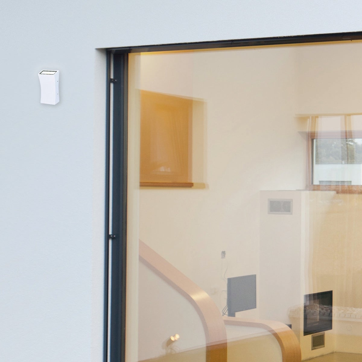 Applique LED moderno da esterno Flat doppia luce bianco IP54, luce bianco naturale 980 lumen, - 2