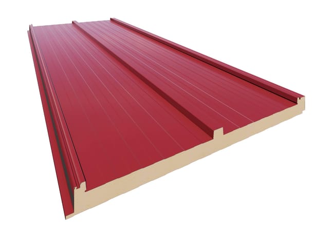 PANEL SÁNDWICH ROJO/BLANCO 3 CM 6X1 M - 1