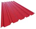 PLACA ACERO LACADO TRAPEZOIDAL ROJO 2X1,1 M - 1