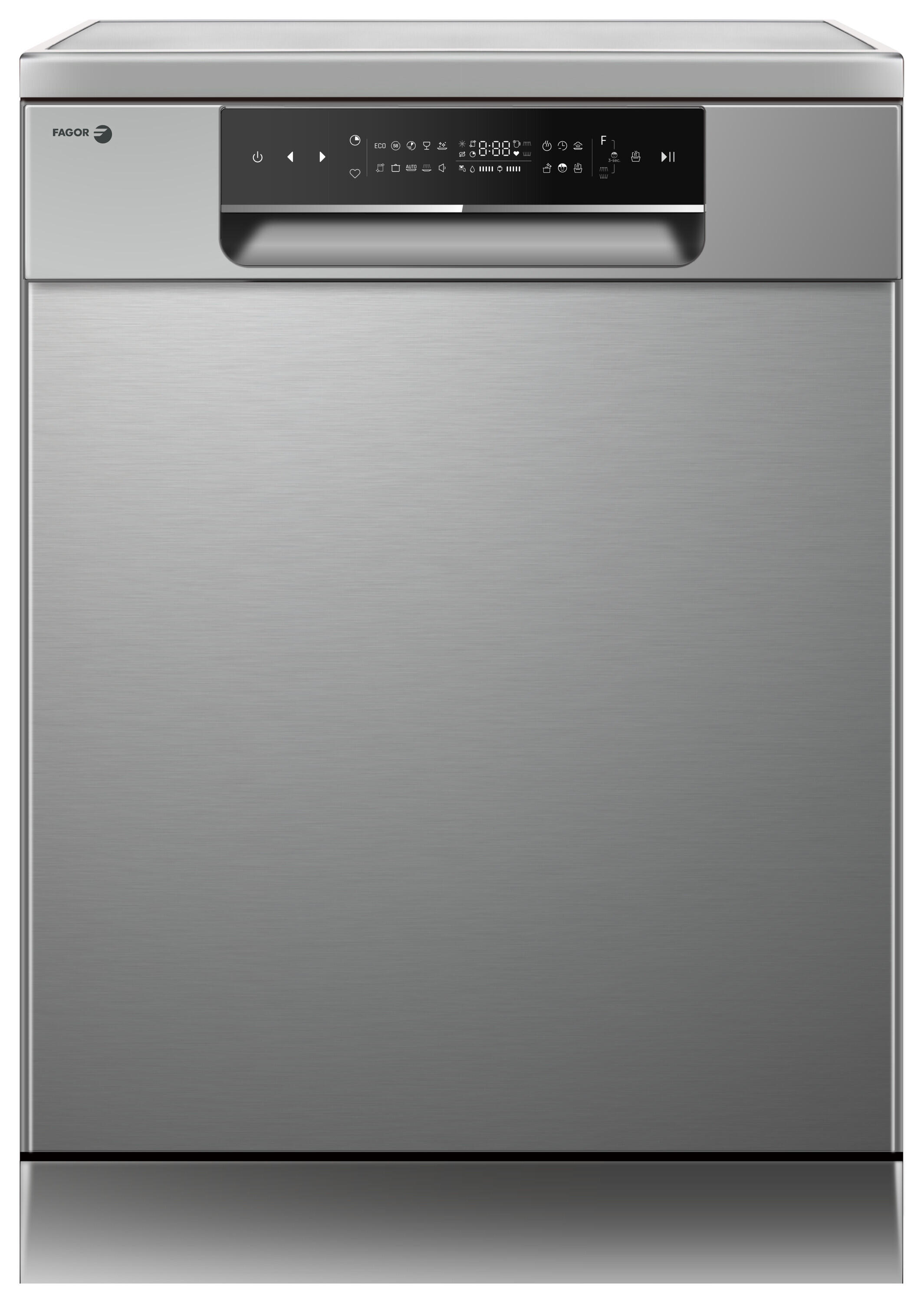 Lavavajillas fagor 4lvf-637adx 14 cubiertos 10 programas con inicio diferido inox 60cm clase c