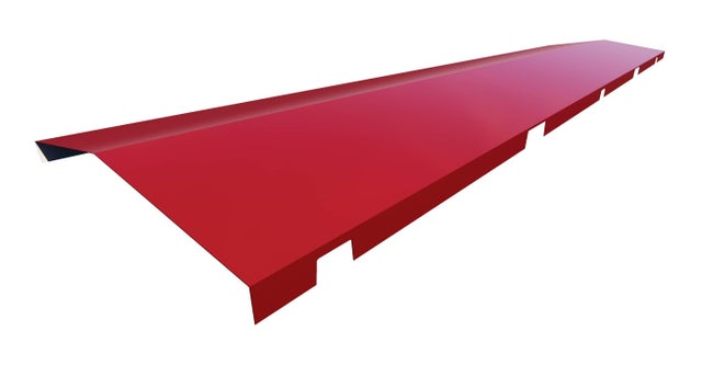 CUMBRERA TROQUELADA METAL ROJO 3.2 M