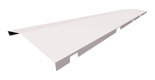 CUMBRERA TROQUELADA METAL BLANCO 3.2 M