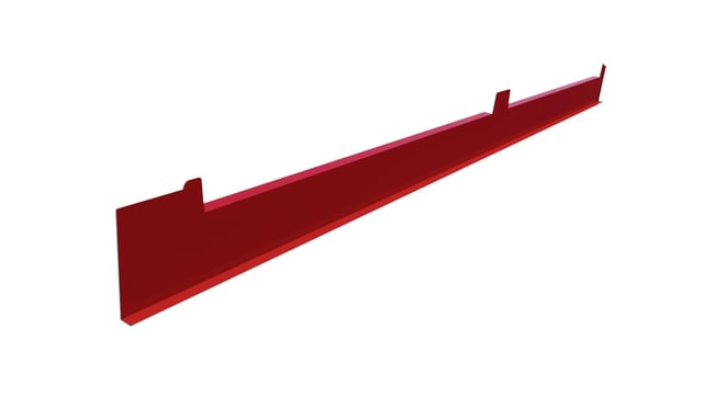 REMATE FRONTAL METAL ROJO 1 M