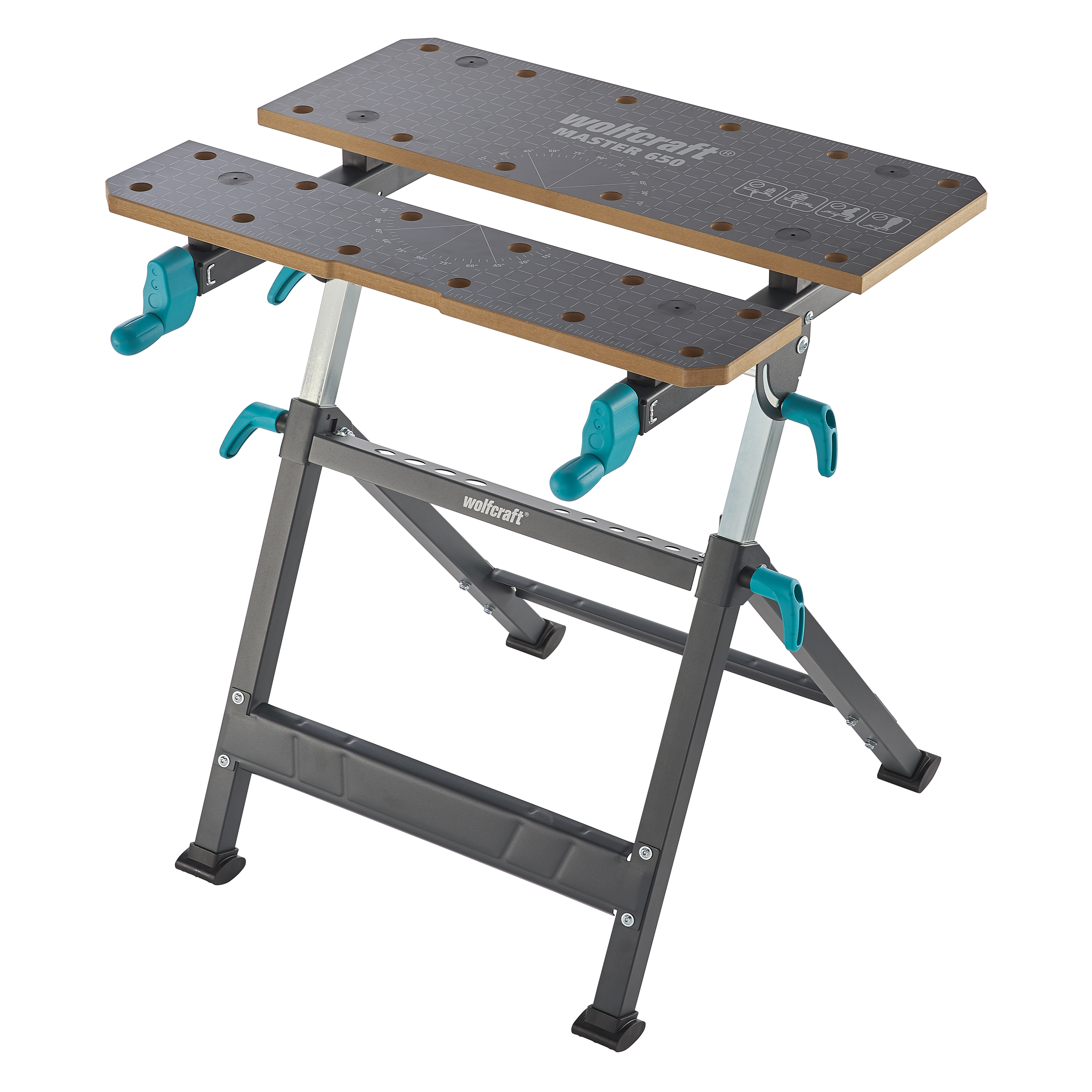Bancada de fixação e de trabalho desdobrável Wolfcraft Master 650 Ergo - 2