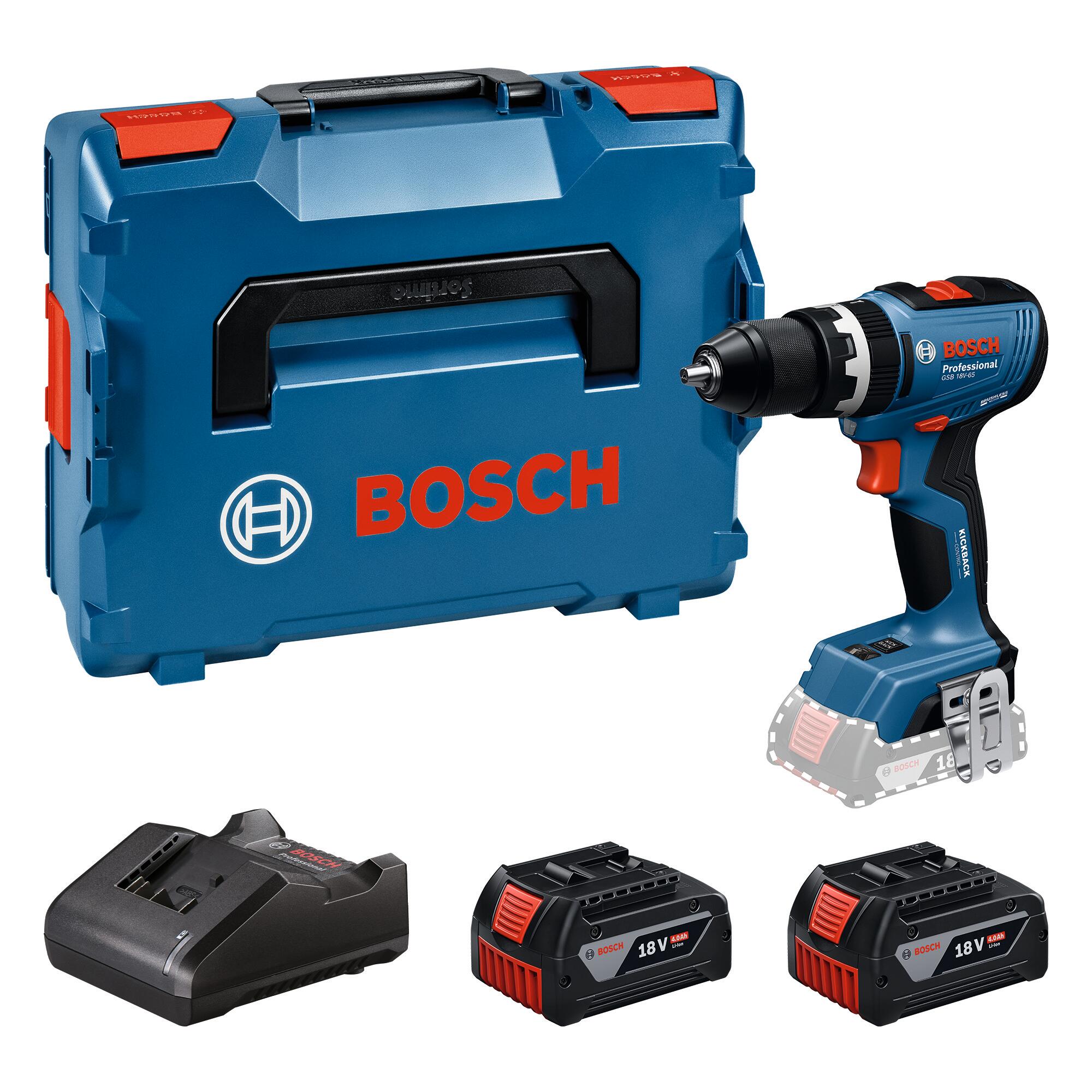 TALADRO PERCUTOR BATERÍA BOSCH GSB 18V-65 18V BRUSHLESS 5AH - 2