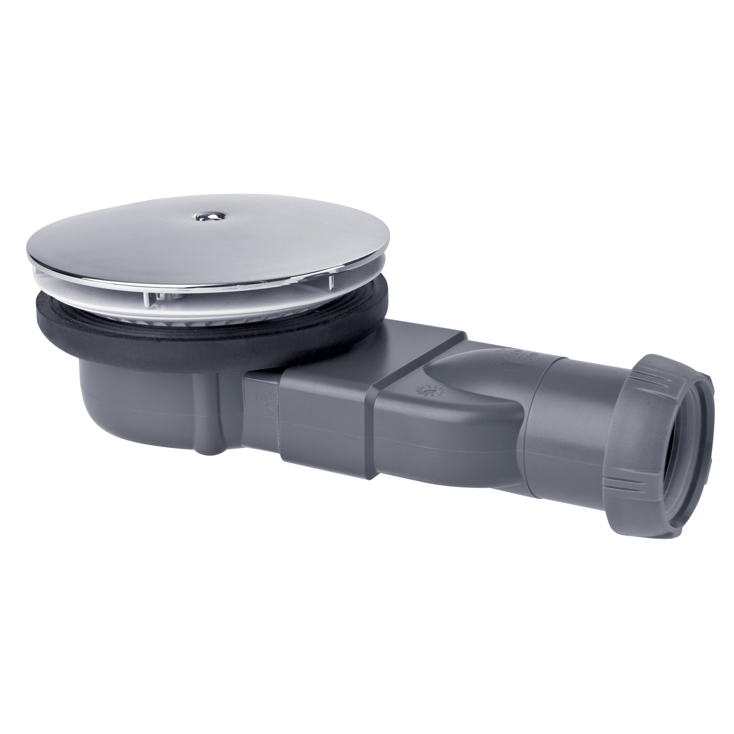Bonde de douche slim pour receveur Ø90 mm sortie horizontale - Wirquin Pro - 2