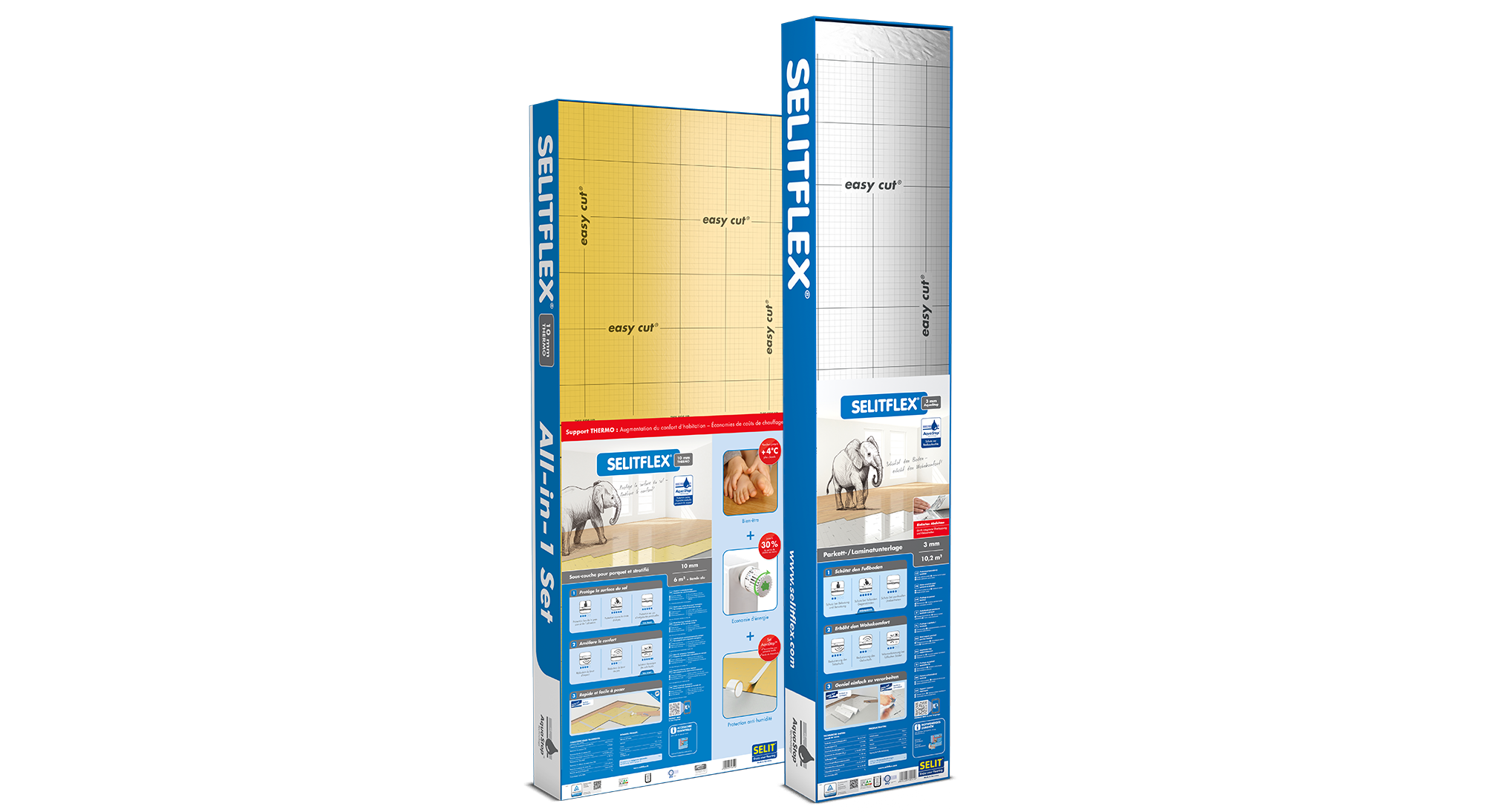 Sous-couche sol stratifié / parquet, protection contre l'humidité, Ep.3 mm 18m² - 2
