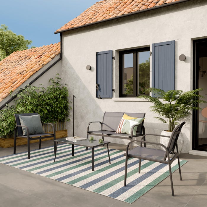 Photo ambiance salon de jardin beo naterial exterieur terasse 