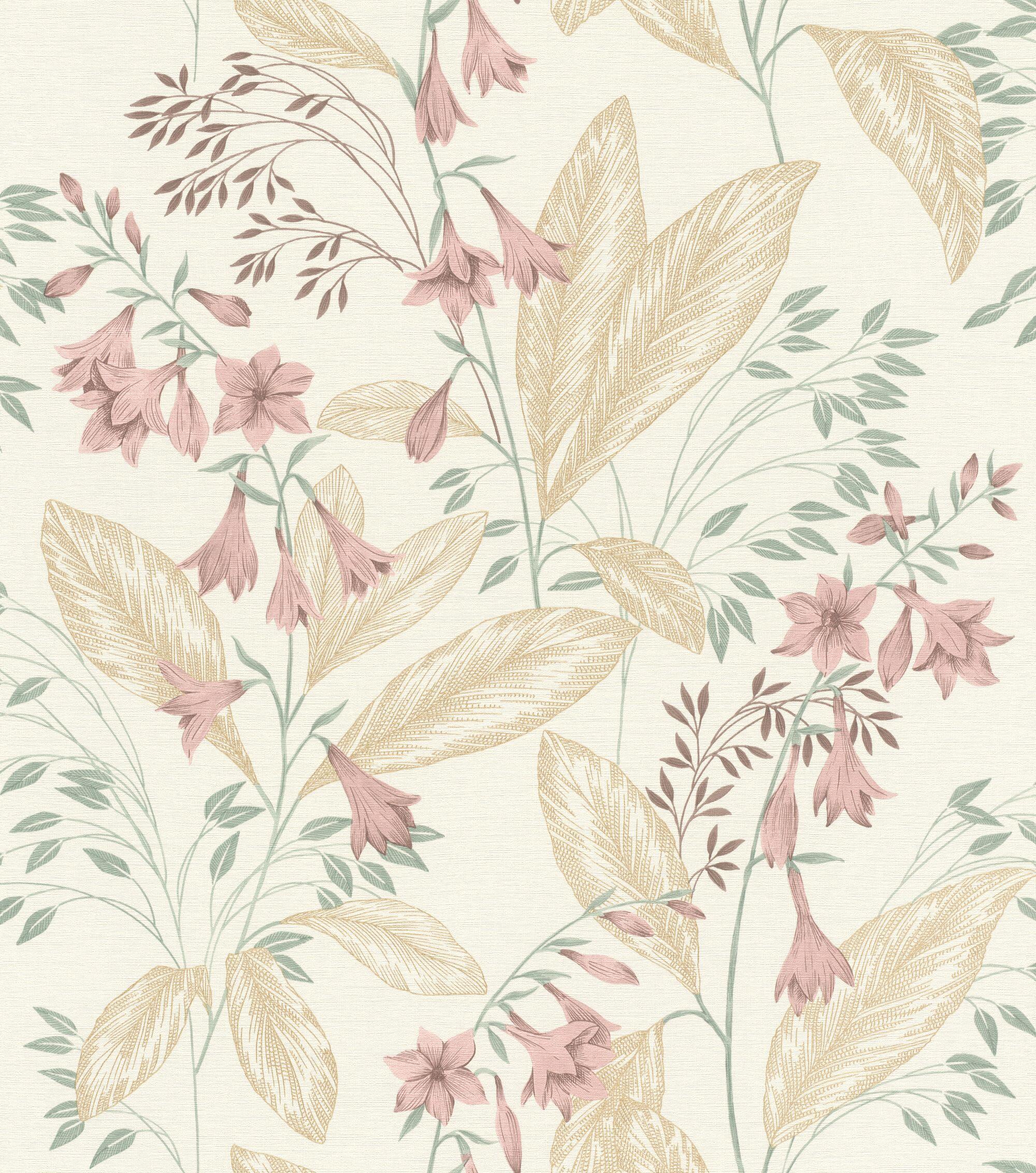 Papier peint intissé clochette rose - 2