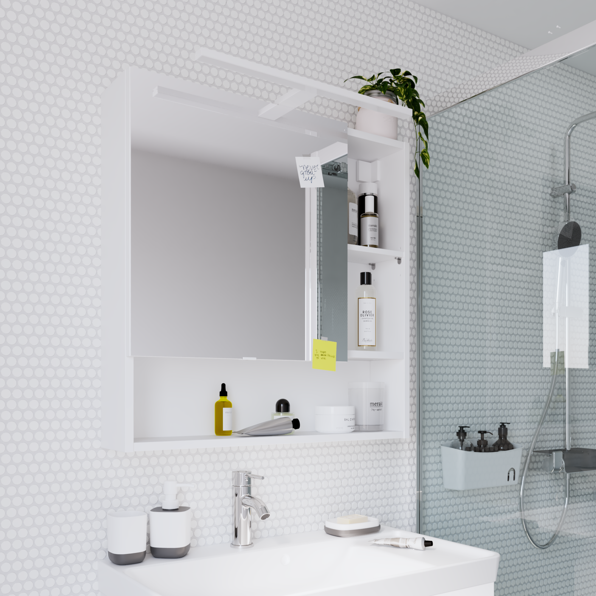 Kinkiet Slim biały 50 cm IP44 LED Inspire - 2