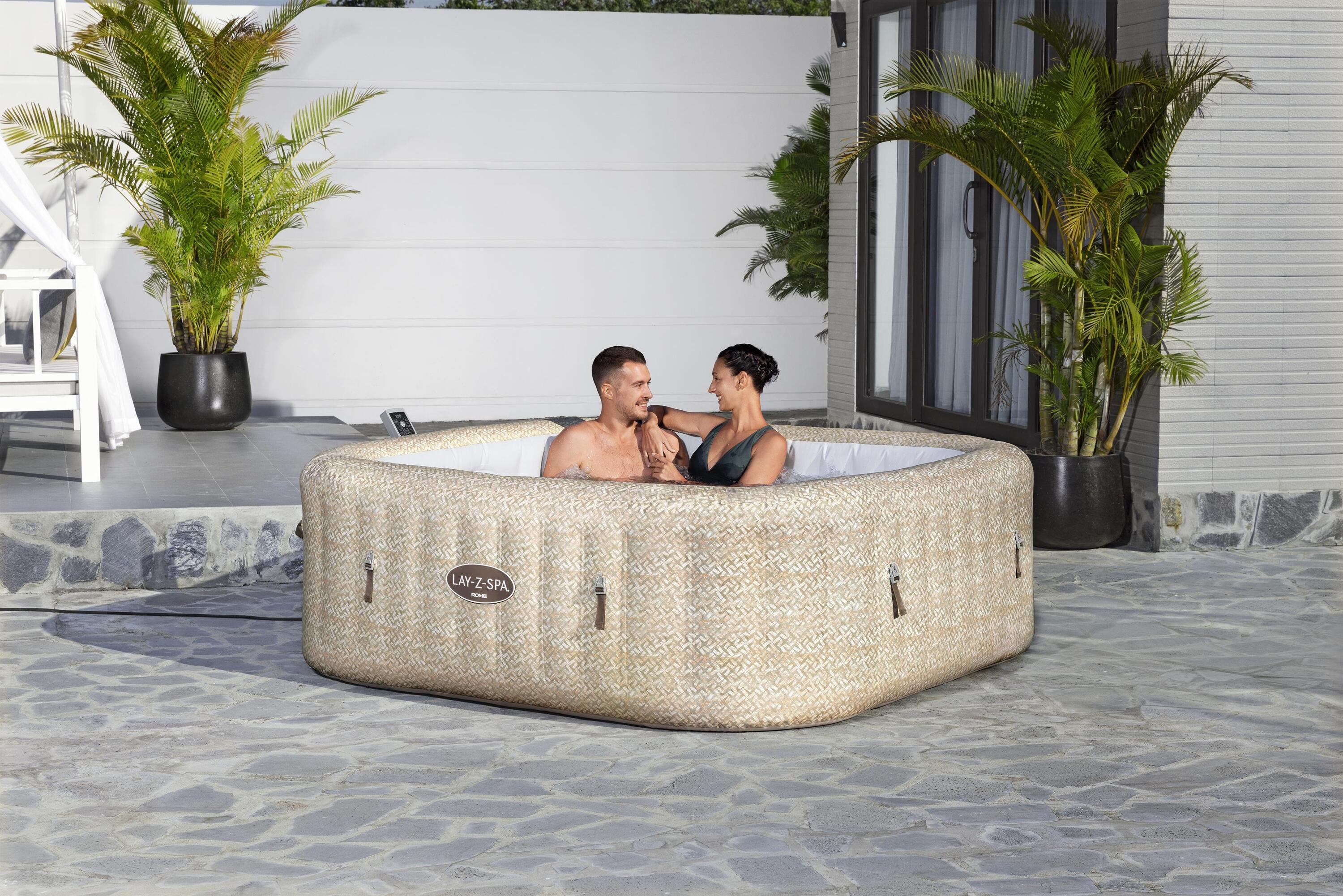 Spa gonflable ROME ENERGYSENSE ULTRA FIT SMART 7P BESTWAY, carré - 4
