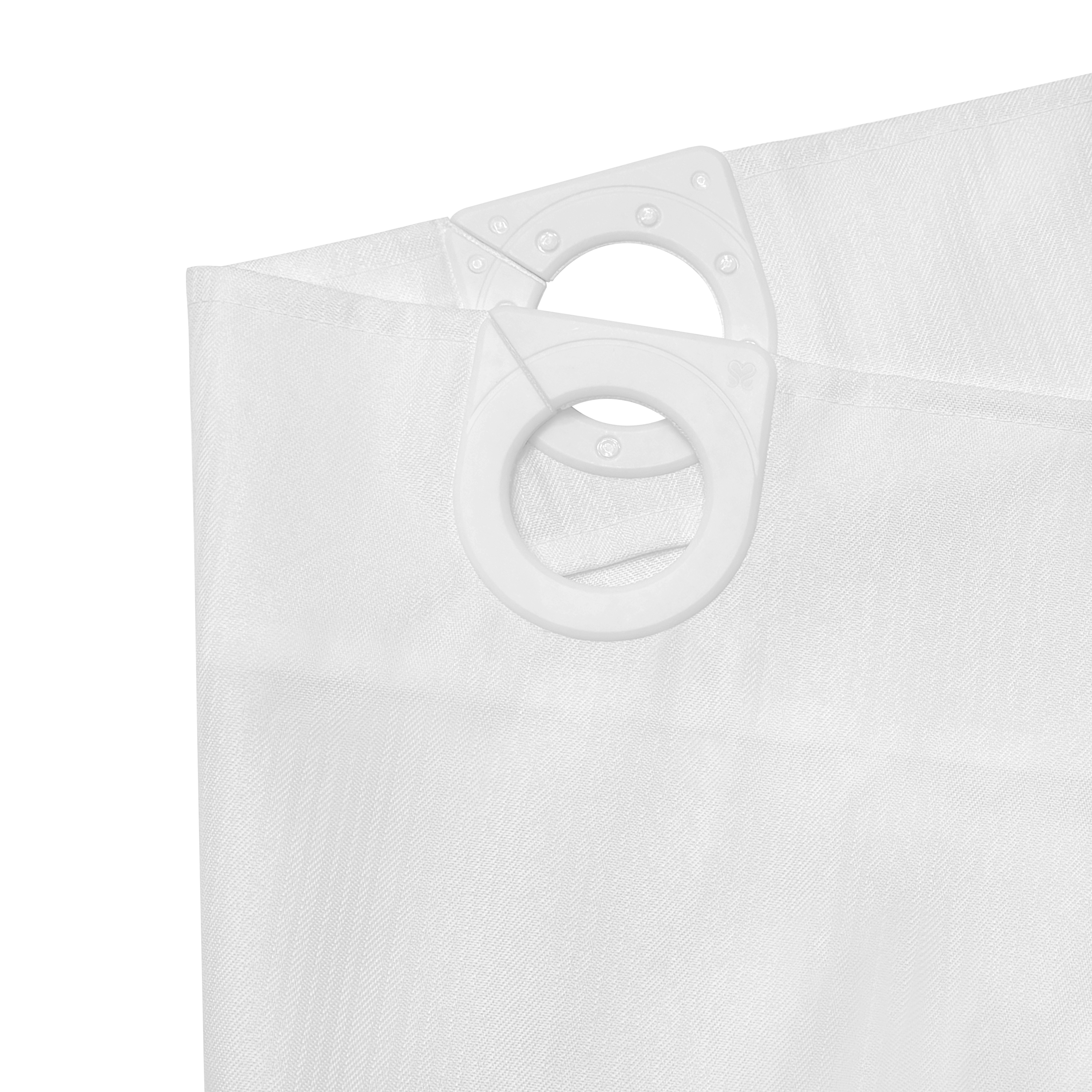 Rideau de douche 180 x 200 cm blanc Neo SENSEA - 5