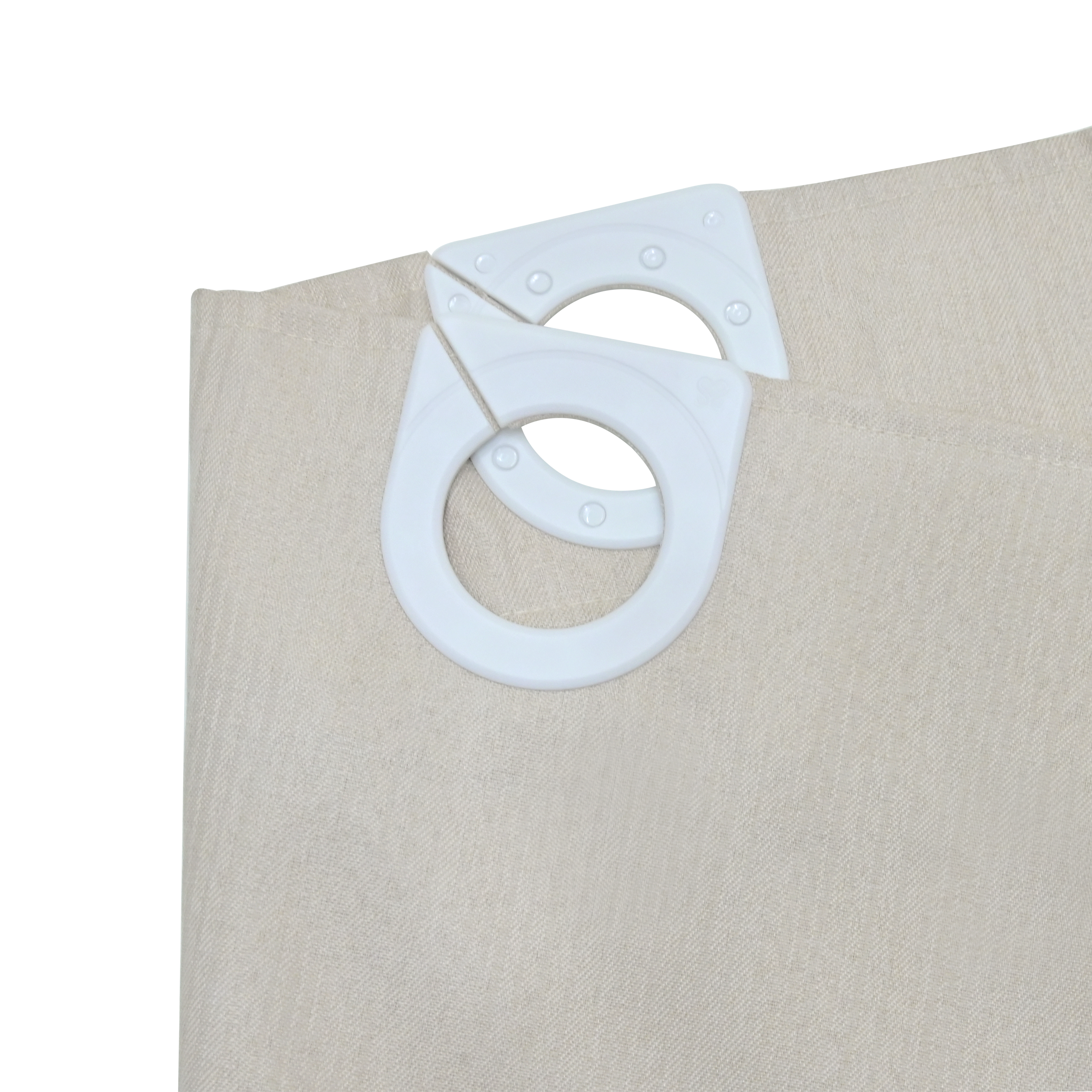 Rideau de douche 120 x 200 cm beige Neo SENSEA - 5