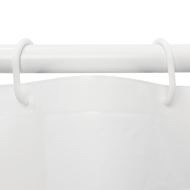 Tenda doccia Mia in polietilene bianco L 180 x H 200 cm