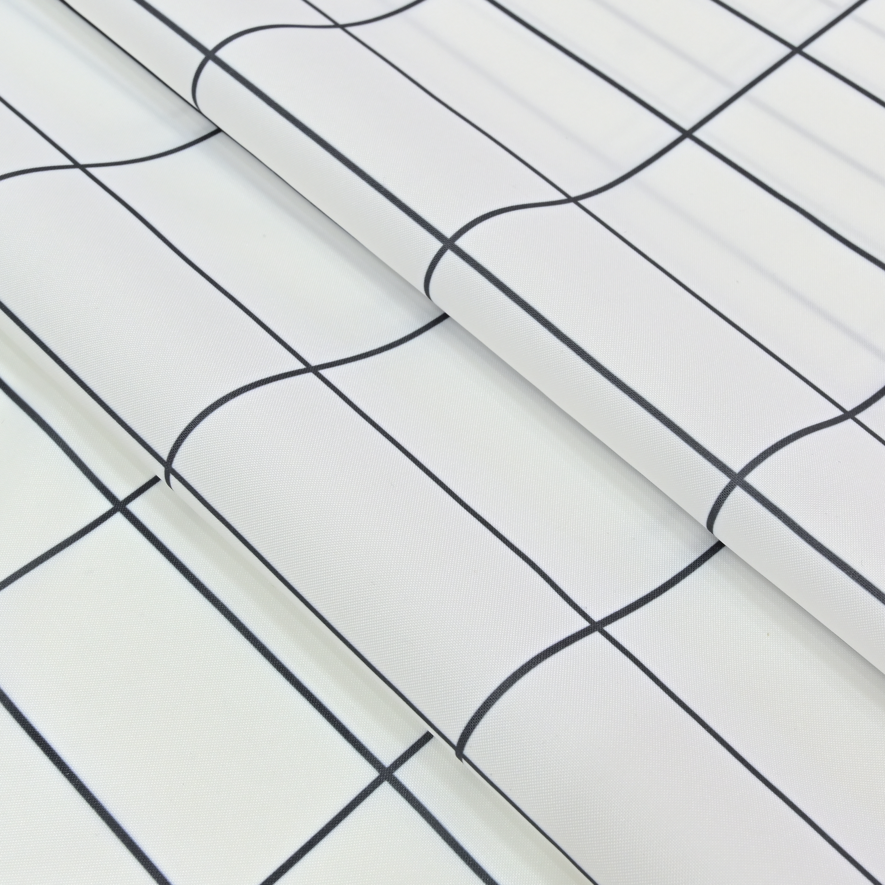 Cortina de baño Tiles negro 180x200 cm - 7