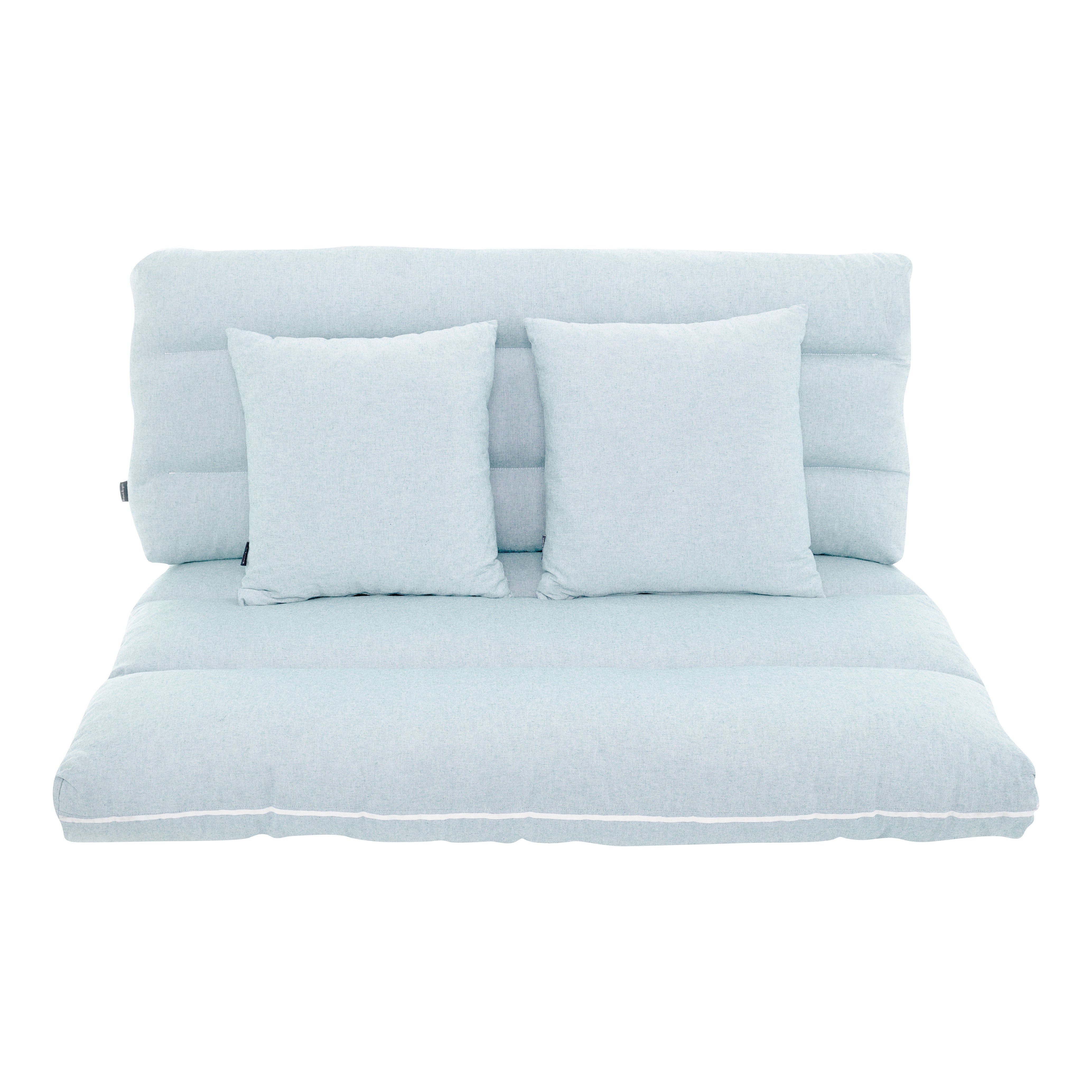 Set 4 cuscini decorativi da esterno in poliestere DIVANO PALLET 120 x 80 x Sp 8 cm - 8