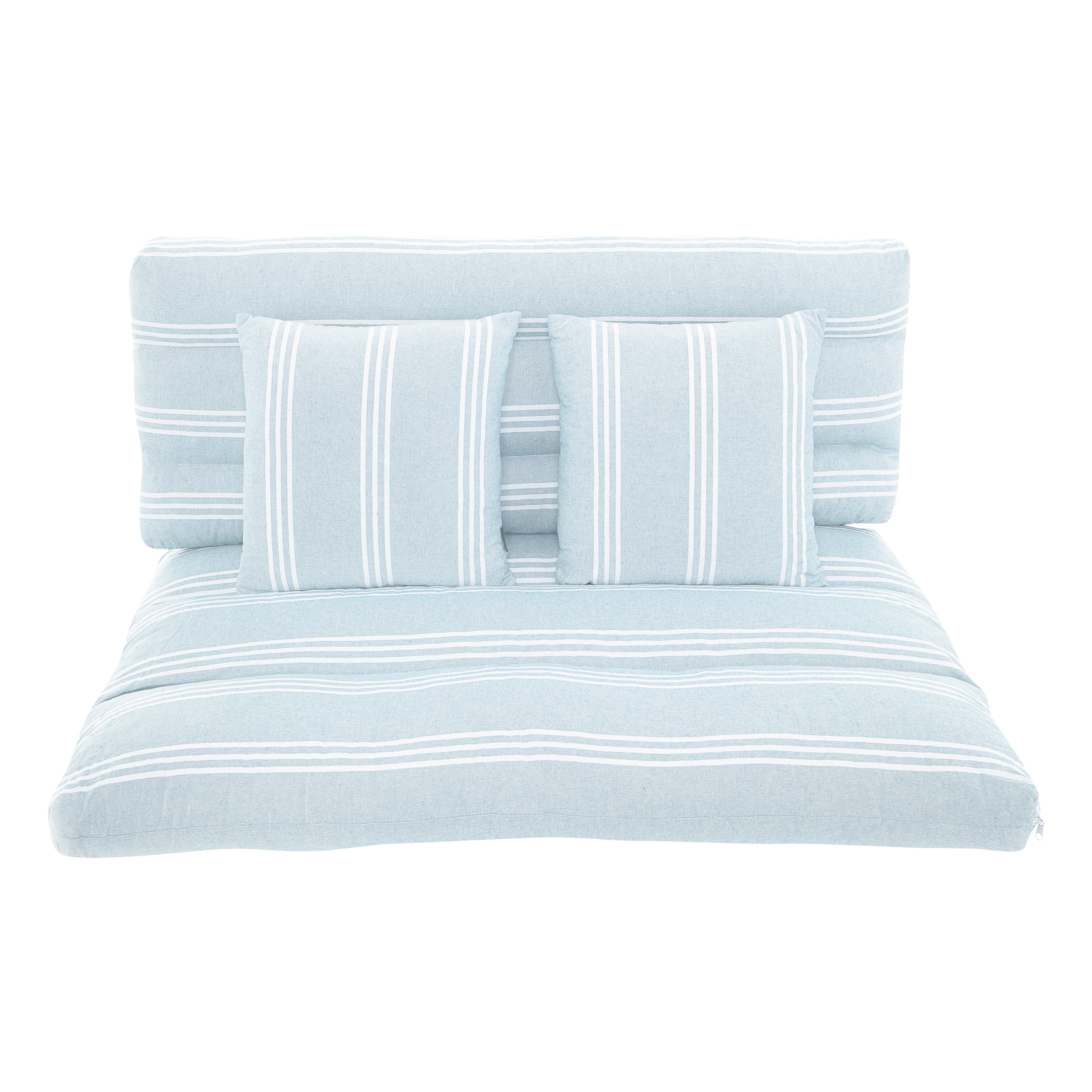 Set 4 cuscini decorativi da esterno in poliestere DIVANO PALLET 120 x 80 x Sp 8 cm - 4