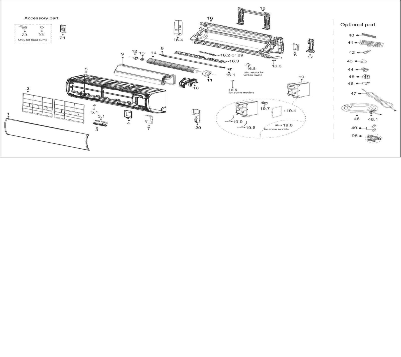 Unità interna condizionatore COMFEE 18000 BTU inverter WIFI A++/A+ serie CFW - 4