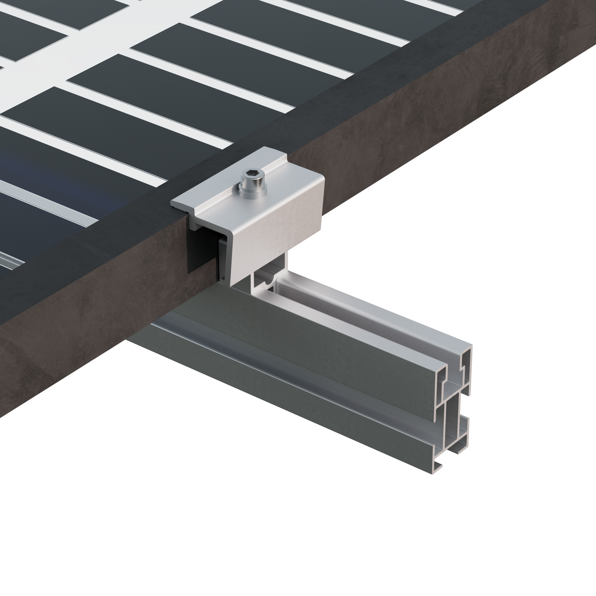 Fixador lateral ajustavel para fixar paines SUNFER S10 - 2