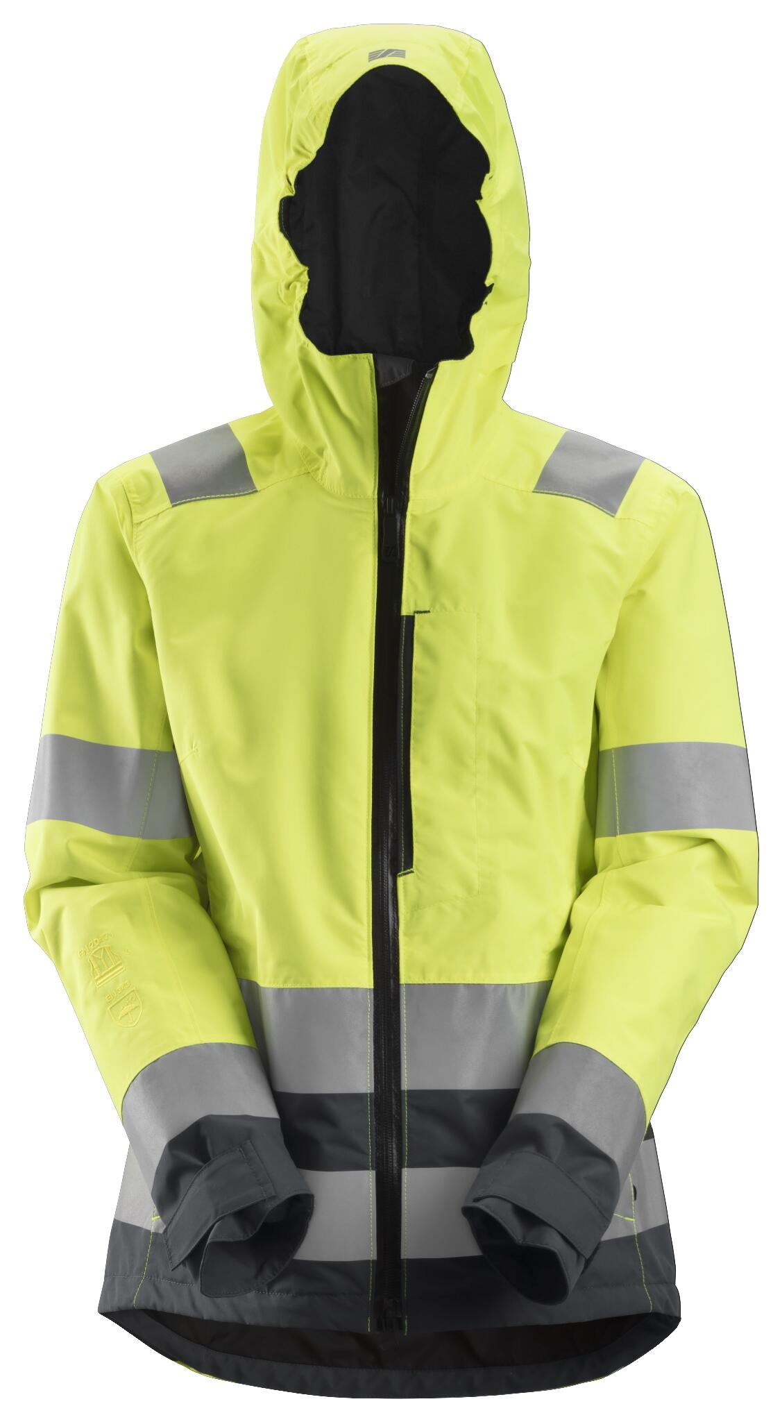 Chaqueta mujer snickers allroundwork highvis - amarillo/gris - talla 48