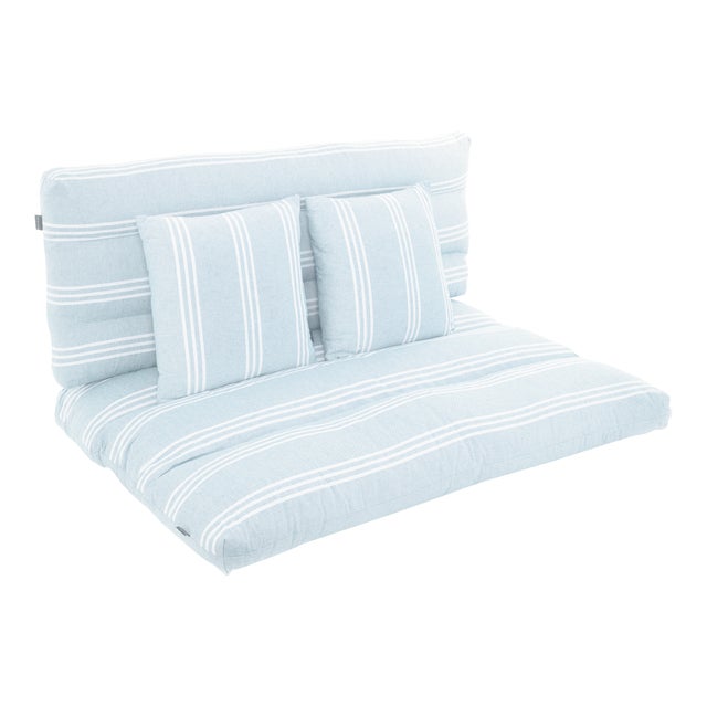 Set 4 cuscini decorativi da esterno in poliestere DIVANO PALLET 120 x 80 x Sp 8 cm