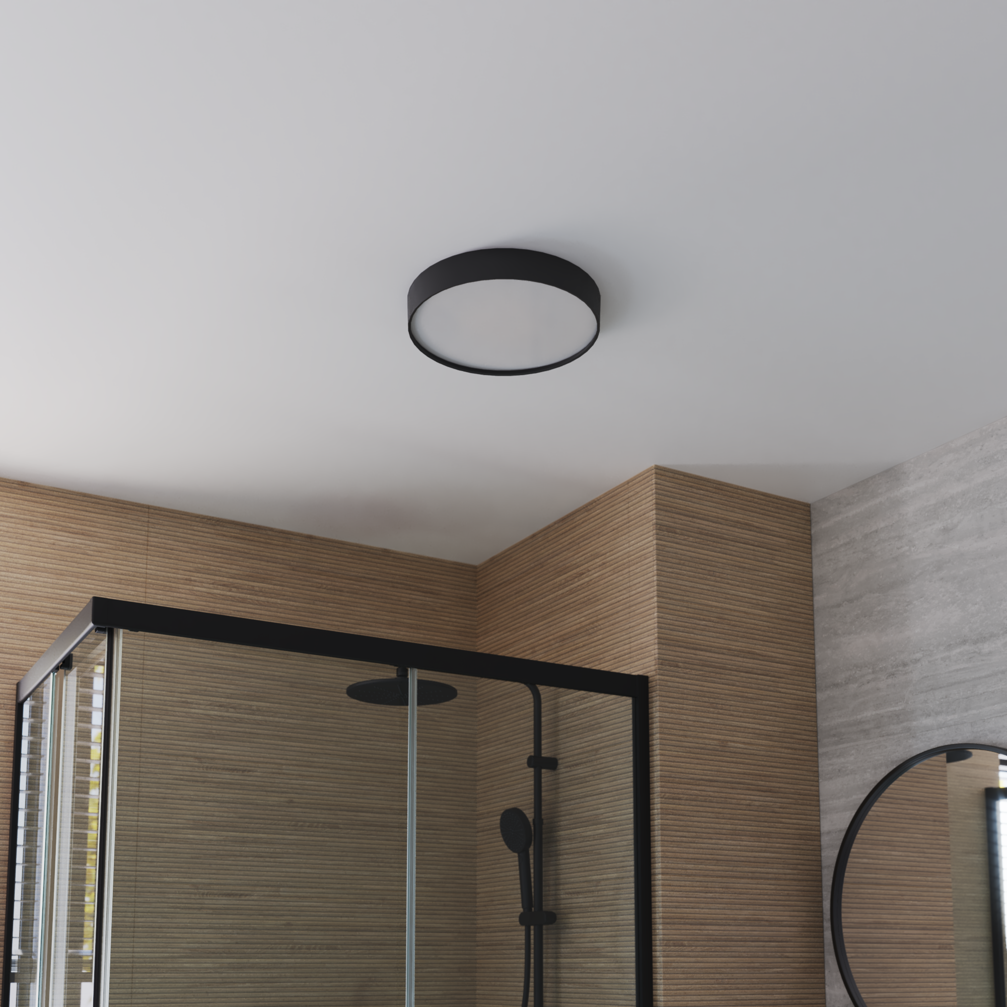 Plafon Drema czarny IP44 LED Inspire - 3