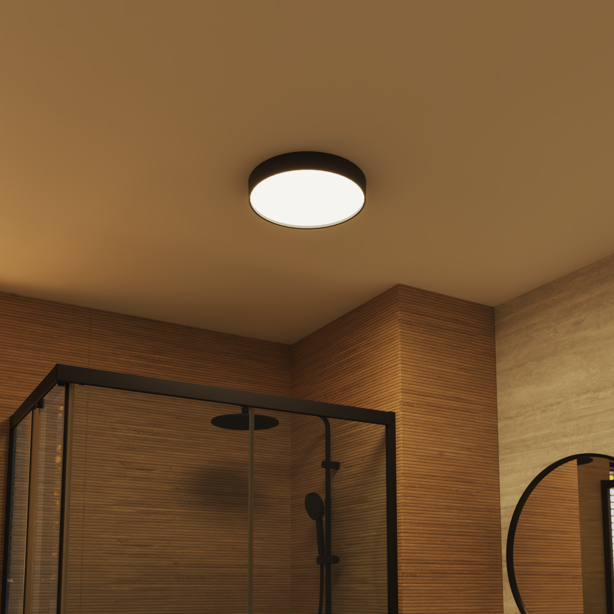 Plafon Drema czarny IP44 LED Inspire - 2