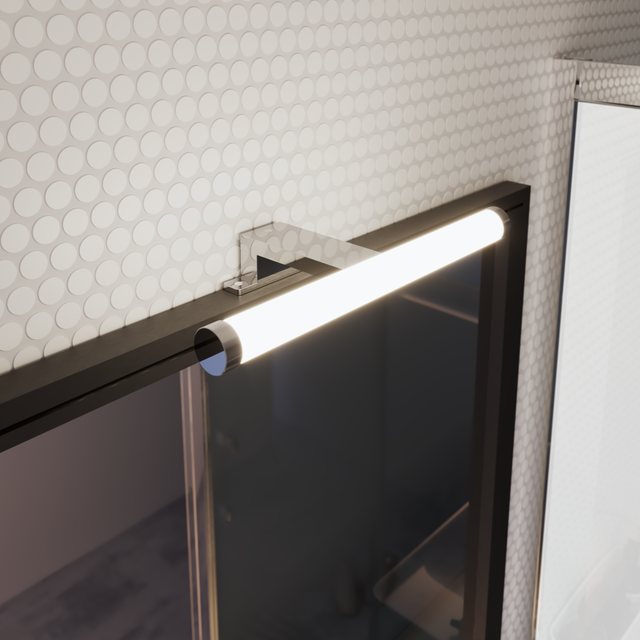 Applique LED salle de bain Solar, L.30cm 650 lumens blanc neutre, chrome INSPIRE