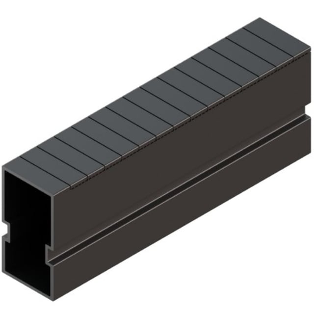 EMBELLECEDOR LATERAL NEGRO PARA PERFIL G1 SUNFER 40 UNIDADES