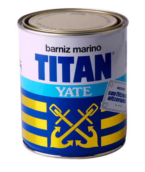 BARNIZ SINTÉTICO BRILLANTE TITAN INTEMPERIE 4L INCOLORO