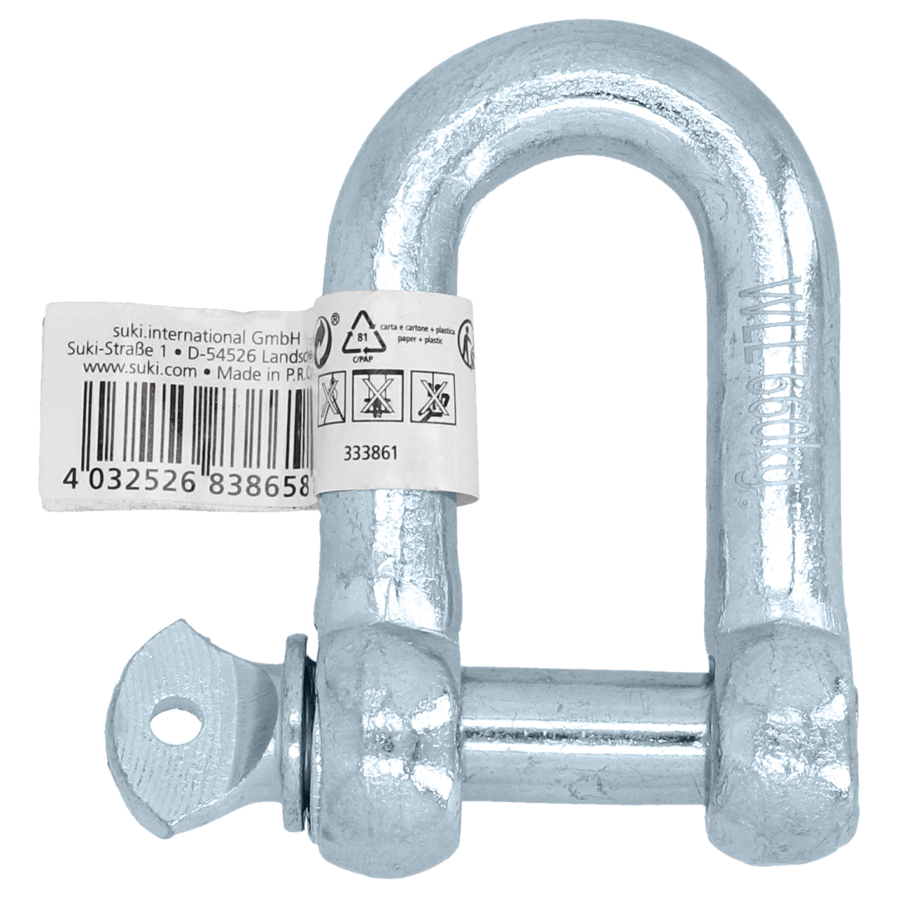 1 Rodete de unión para cadena de acero de 25 mm de ancho y 660 kg de carga máxim - 3