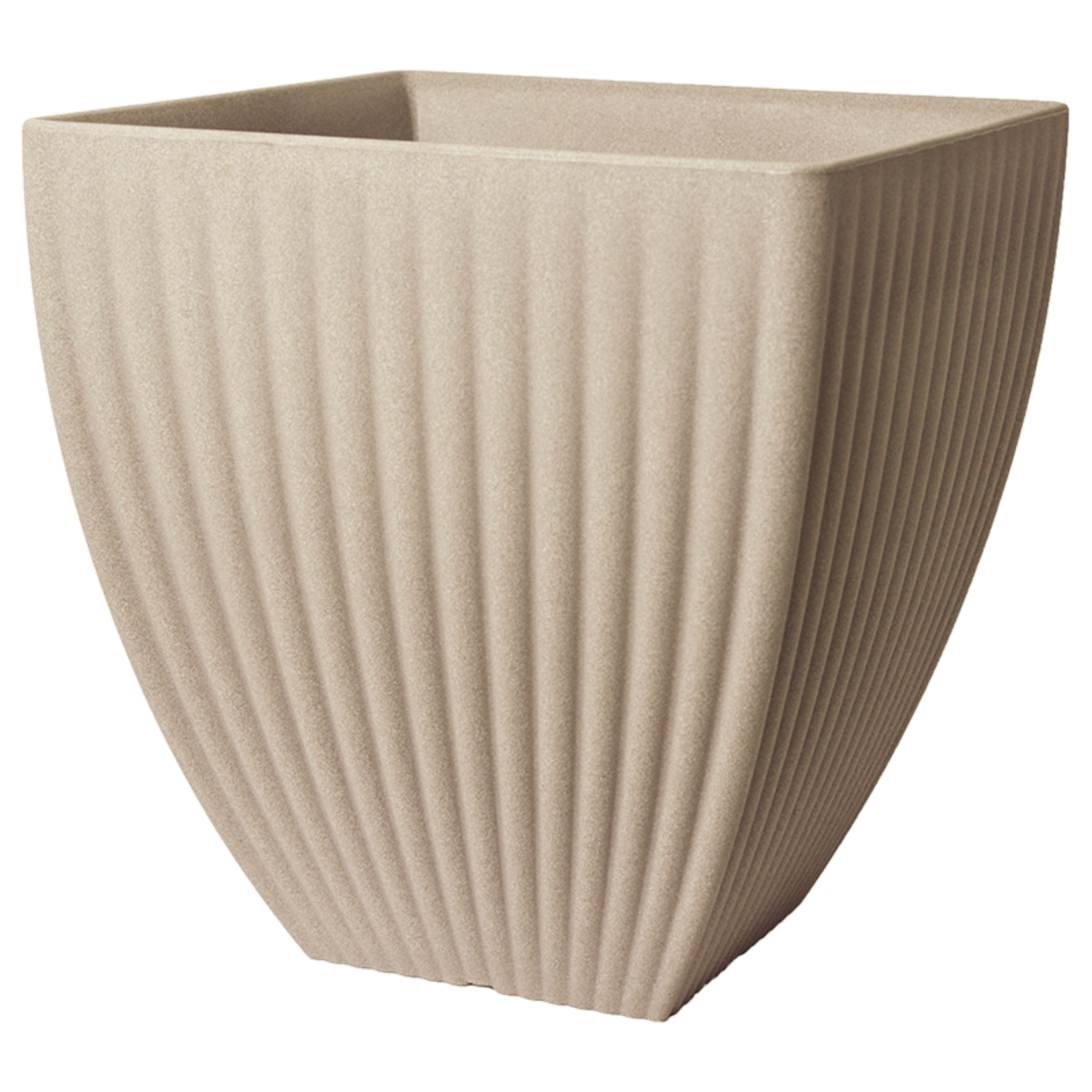 Donica plastikowa Lotus 40x40 cm piaskowa Vog