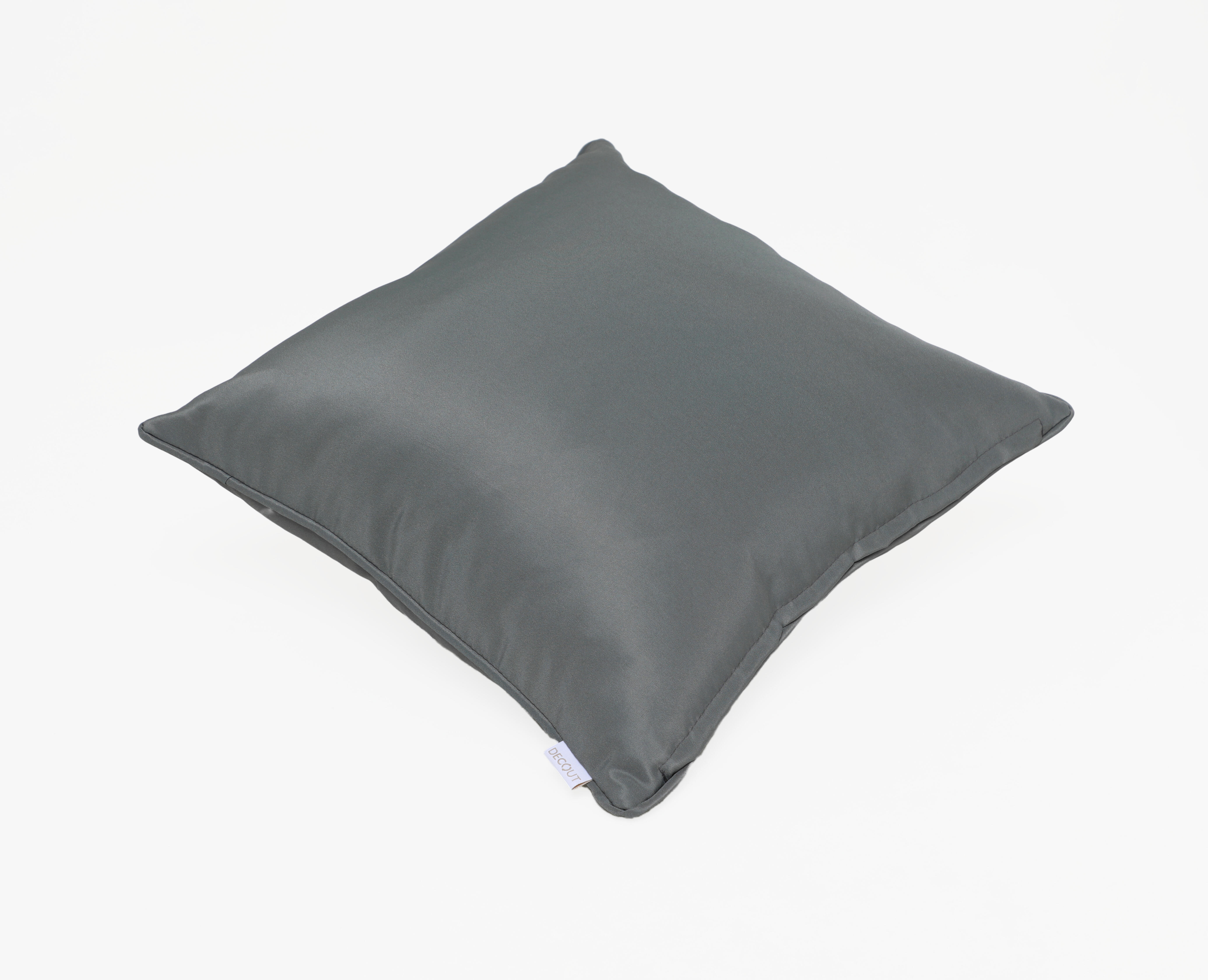 Cojín decorativo de jardín Liso gris / plata 45x45 cm - 6