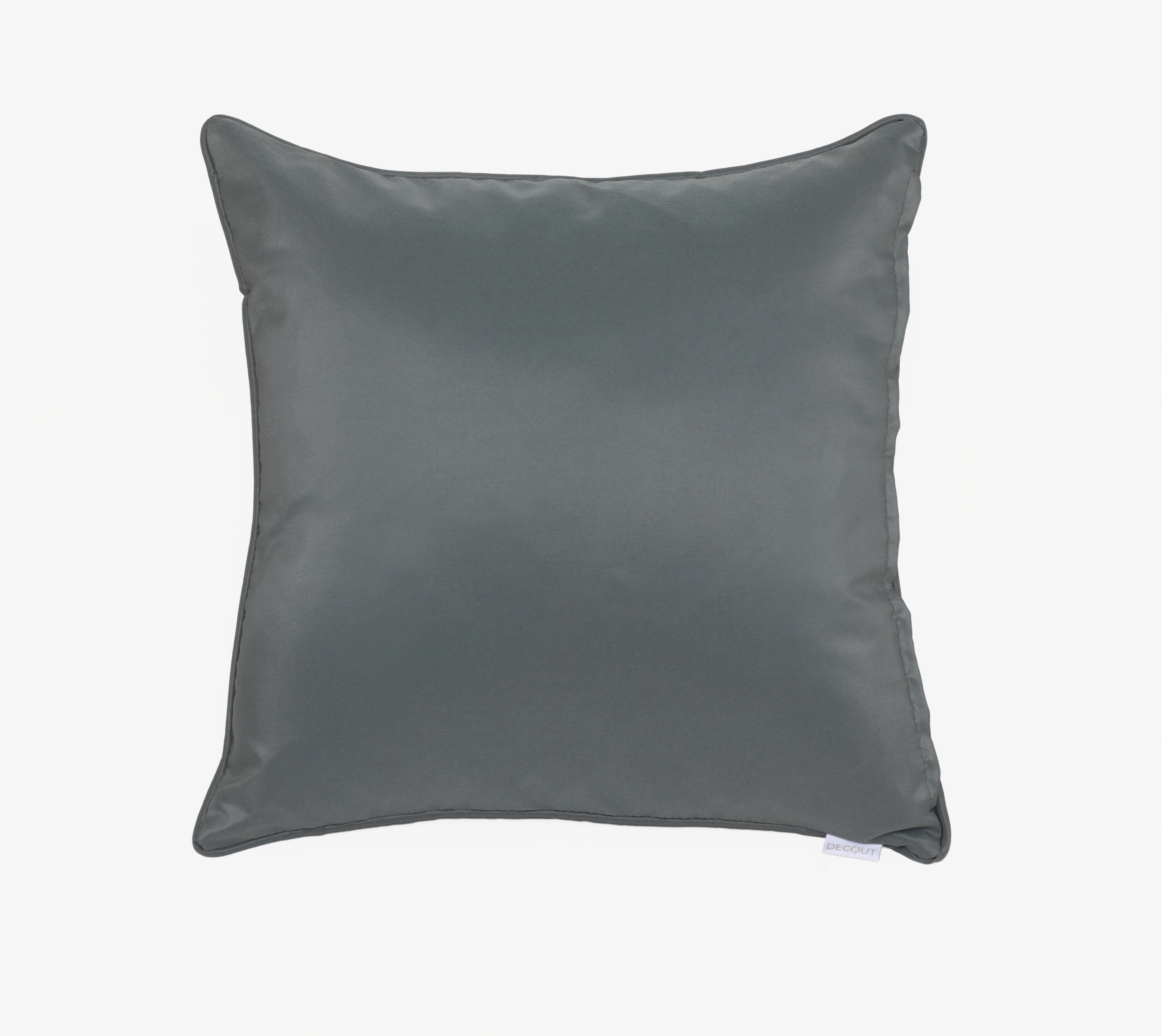 Cojín decorativo de jardín Liso gris / plata 45x45 cm - 5