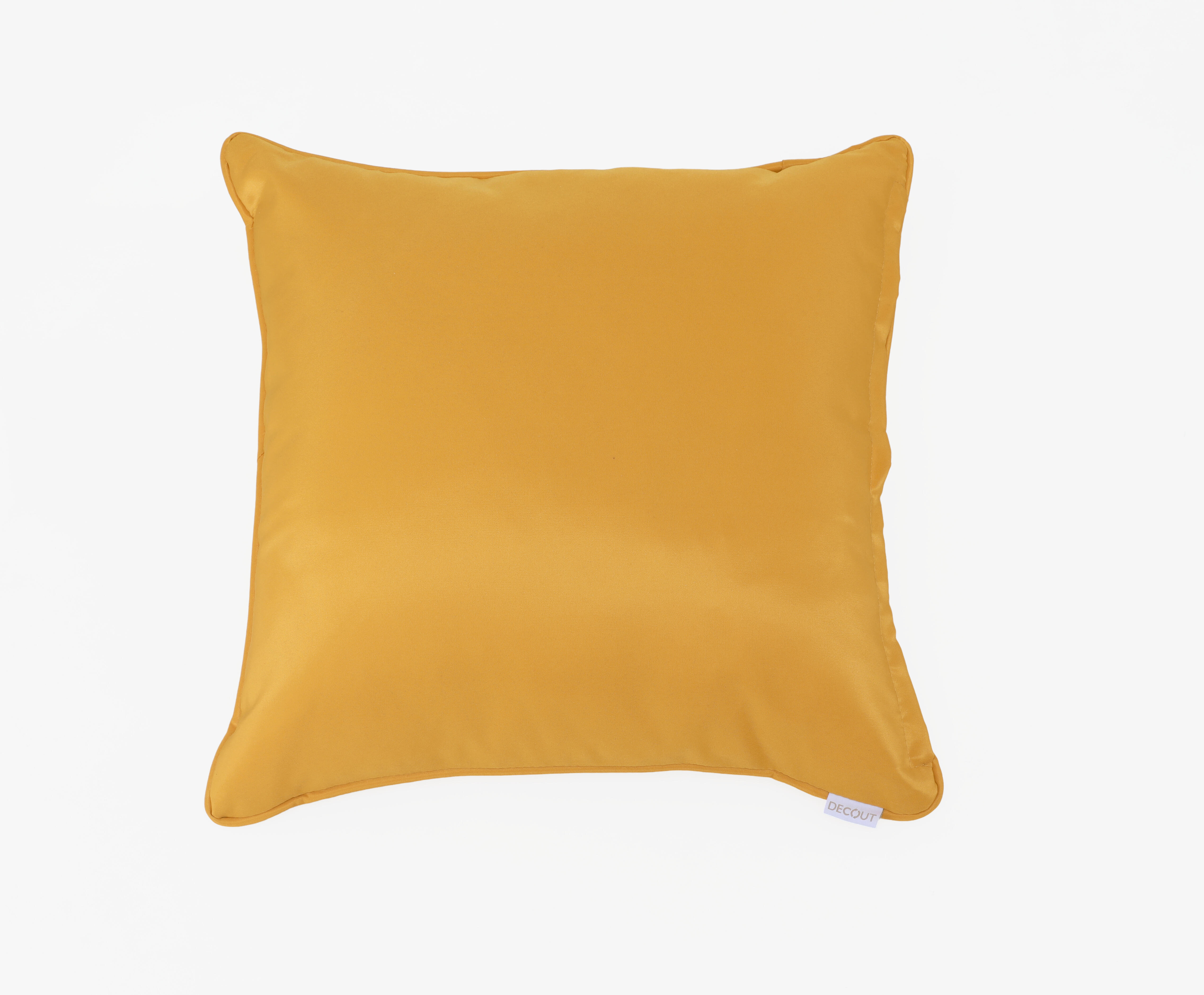 Cojín decorativo de jardín Liso amarillo / dorado 45x45 cm - 6