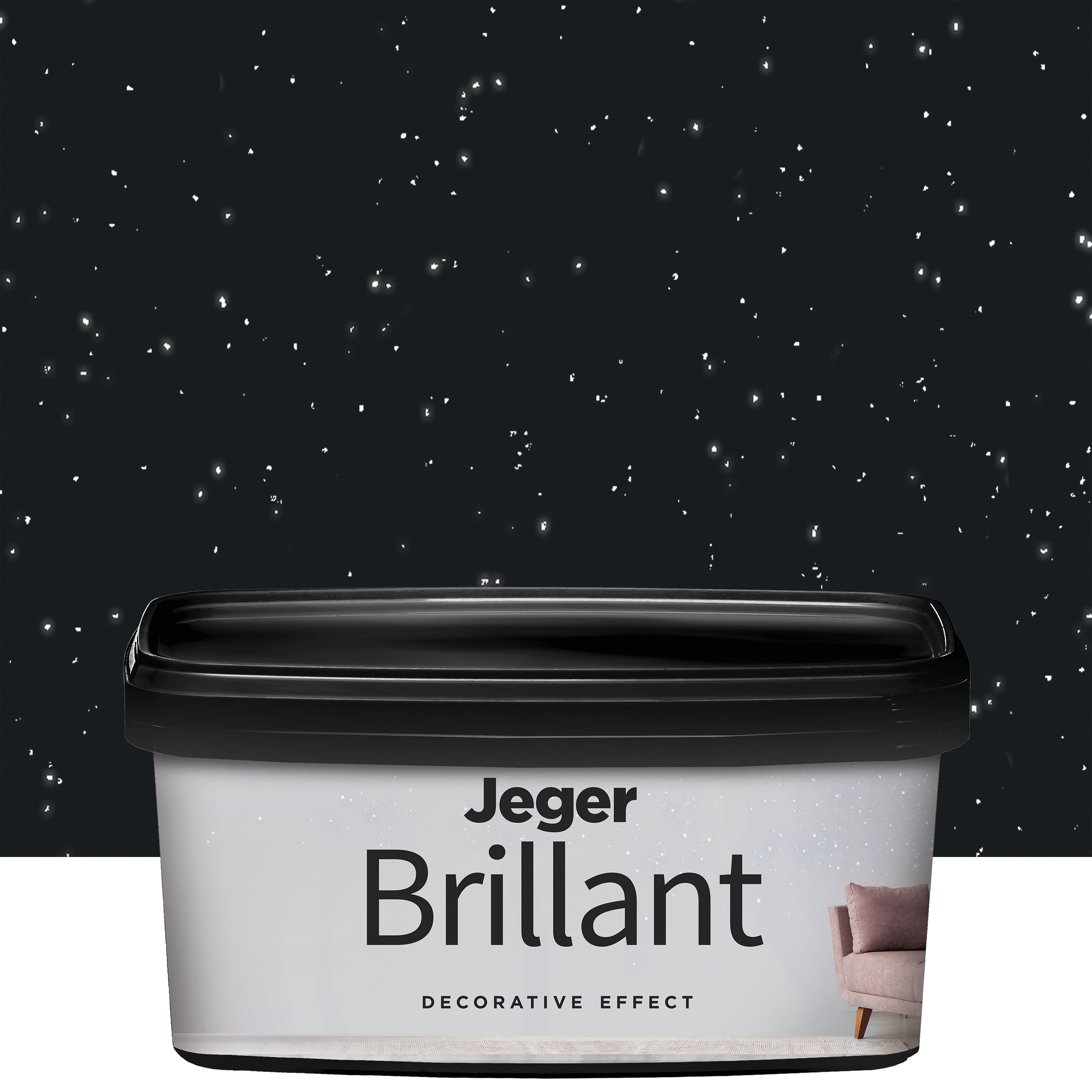Efekt dekoracyjny Brillant Black 1 l Jeger
