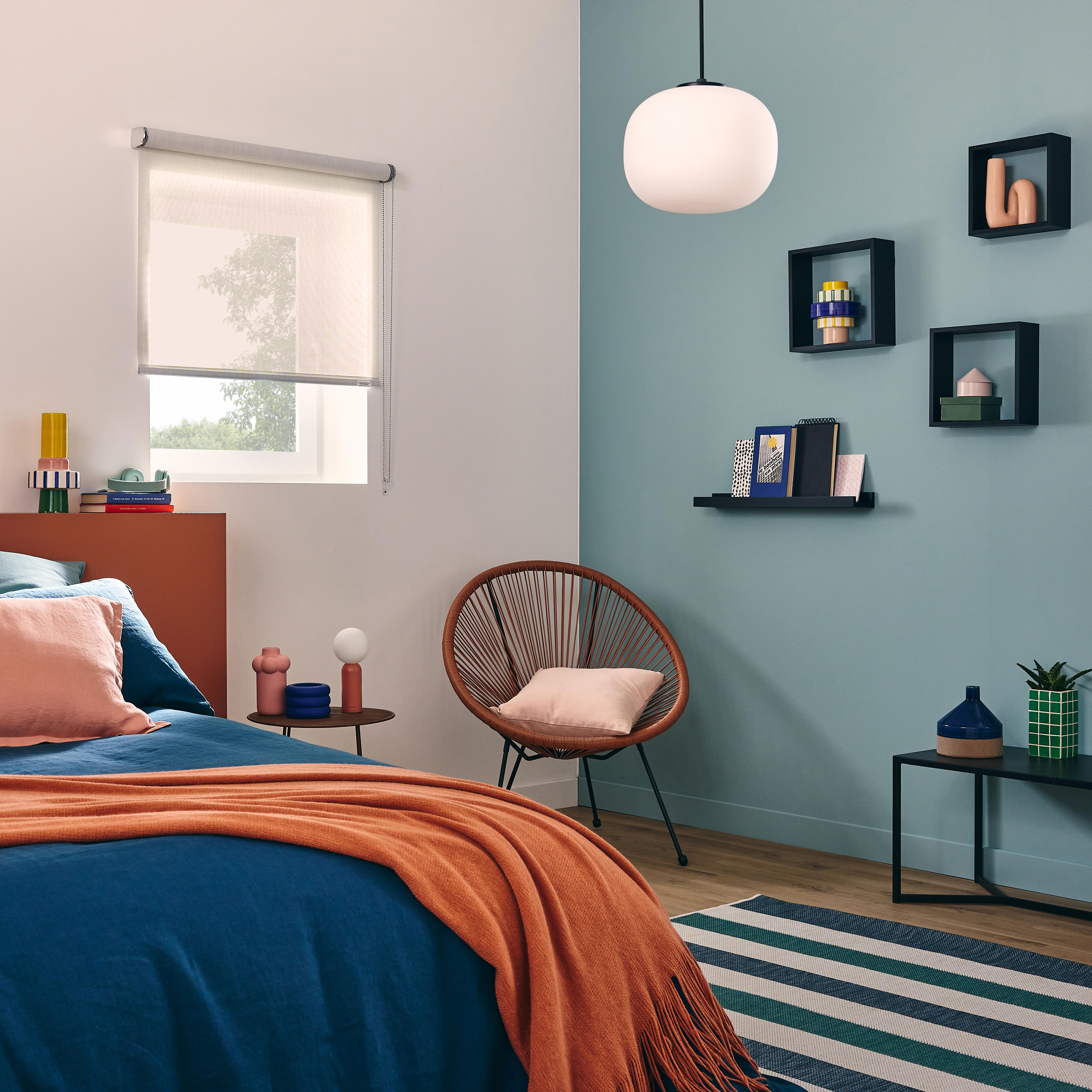 Mensola a muro SPACEO a u in mdf L 60 x P 10 cm nero - 2