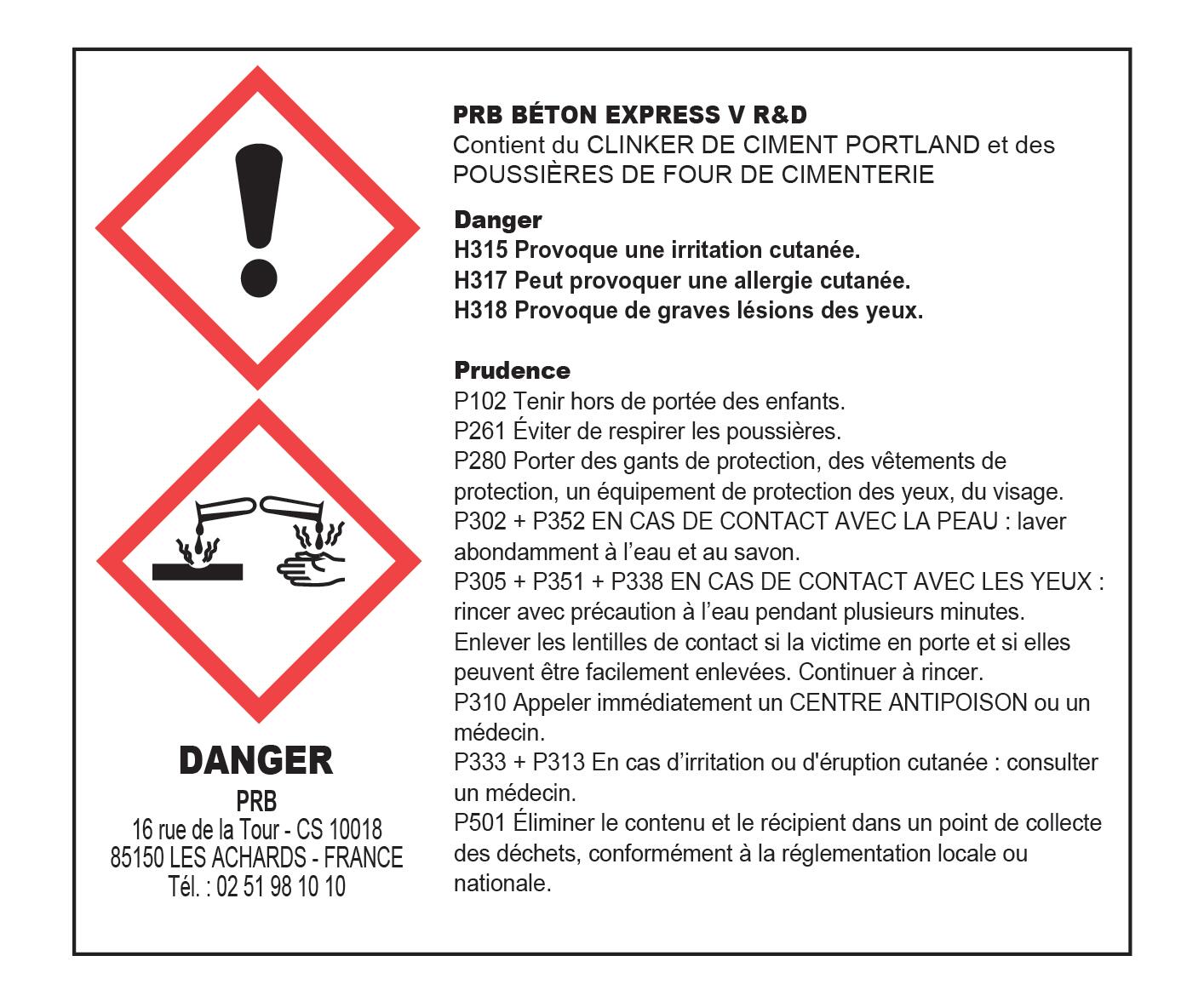 Béton express, prise rapide PRB, 25 kg - 2