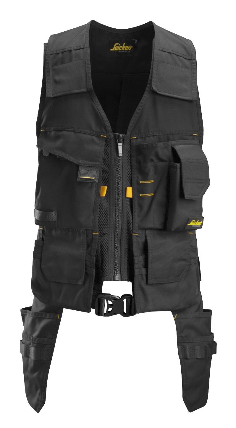 Chaleco de trabajo snickers workwear4250-0404 negro t 44