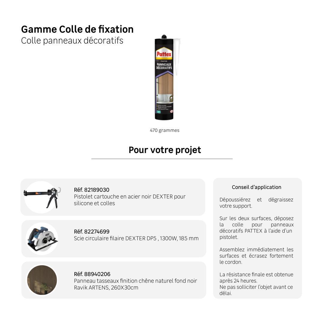 Colle de fixation panneaux décoratifs PATTEX 470 gr - 7