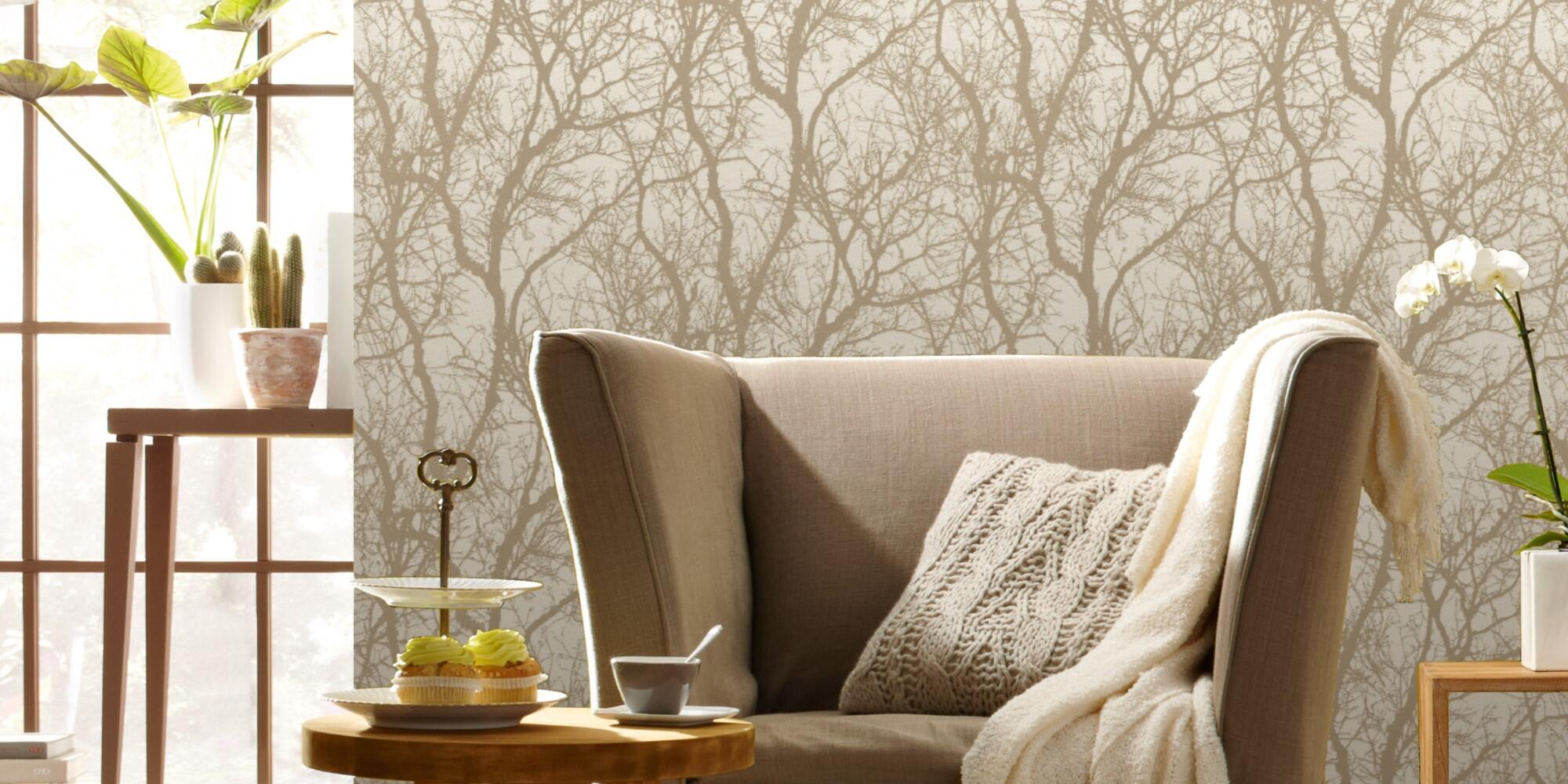 Papel pintado vinilo aplicación cola en pared naturaleza simply multicolor rasch 53cmx10.05m lavable