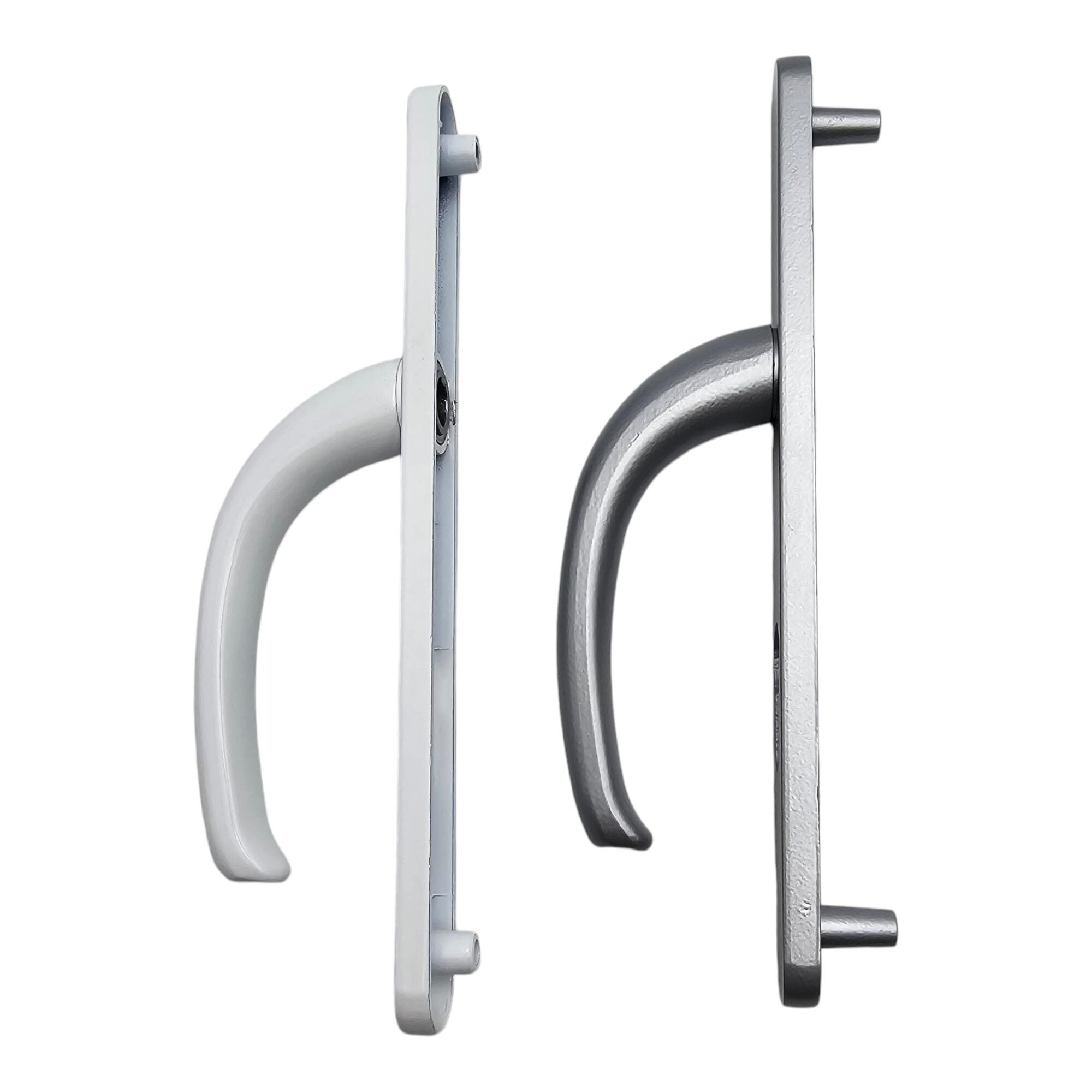 Poignée alu gris ext./blanc int./porte d'entrée/de service-porte fenêtre PVC - 2
