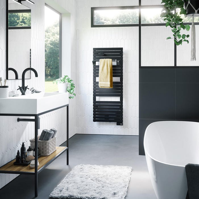 seche serviettes asma noir salle de bain noir