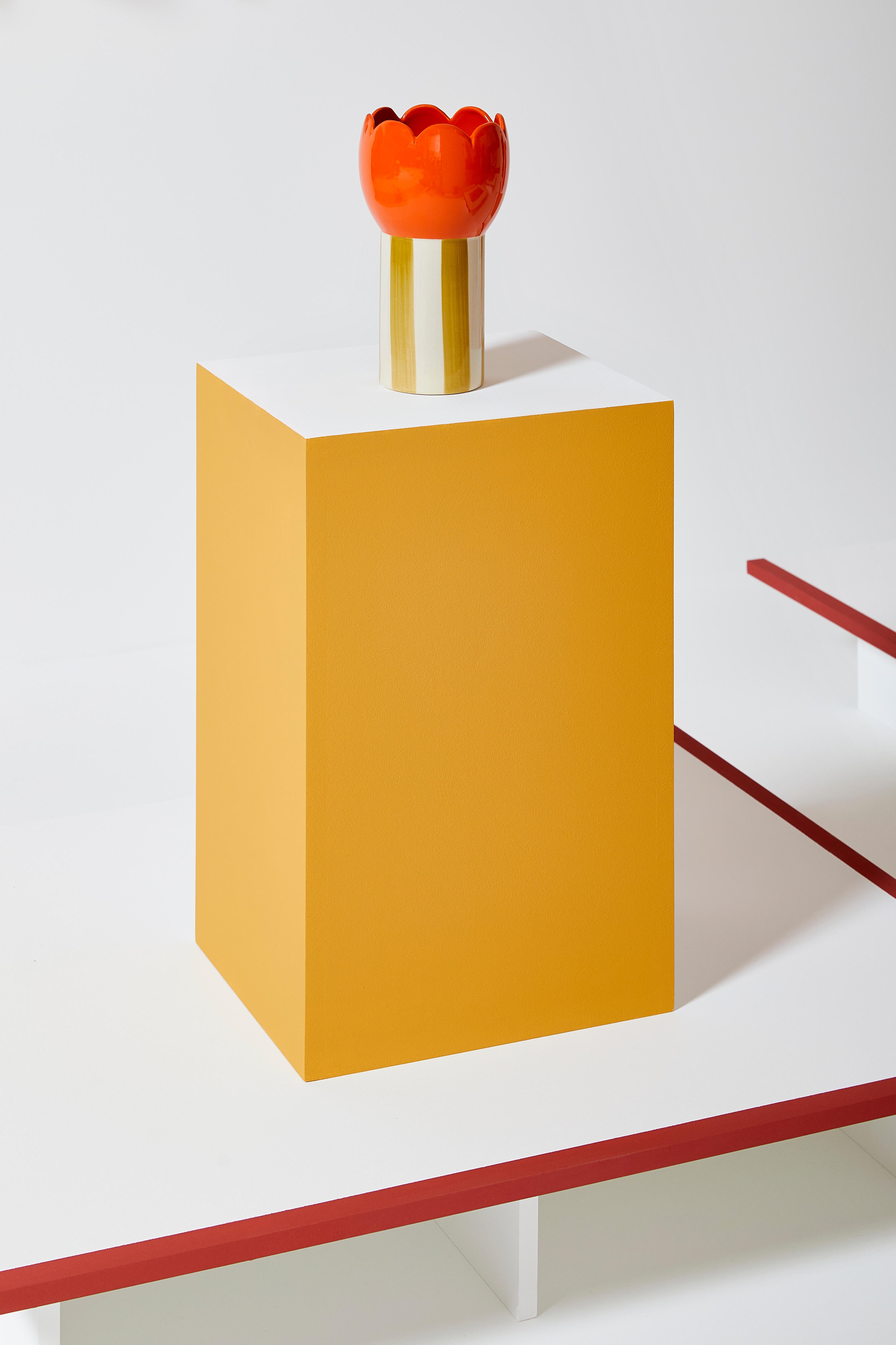 Vase Capucine Mathilde Cabanas Bisou, multicouleur l.13 x H.23 cm, Diam.13 cm - 2