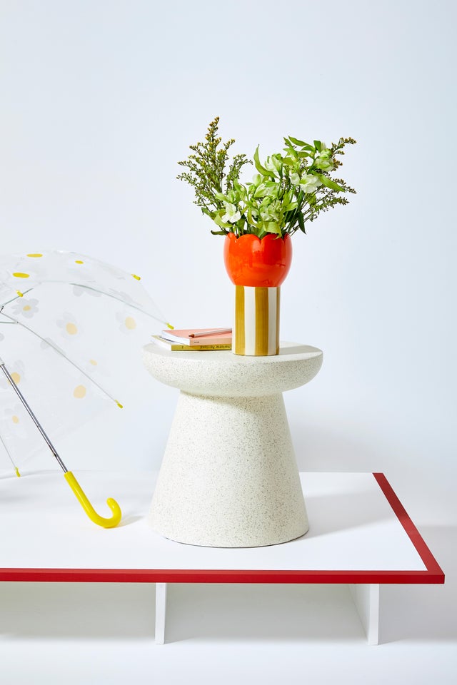 Vase Capucine Mathilde Cabanas Bisou, multicouleur l.13 x H.23 cm, Diam.13 cm