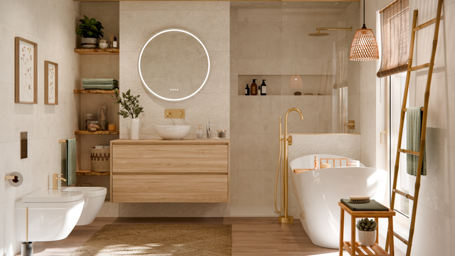 Baño con bañera