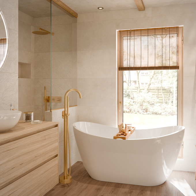 Baño con bañera y ducha